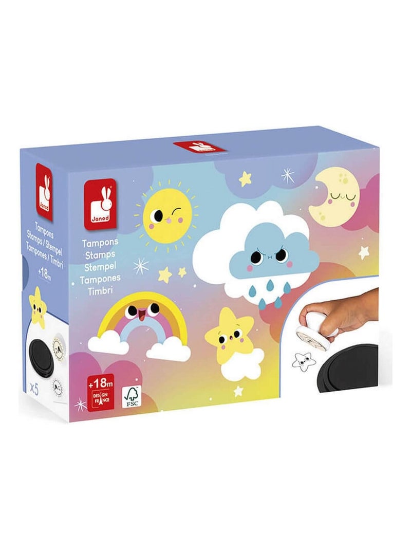 Coffret 5 tampons : dream stampinoo N/A - Kiabi