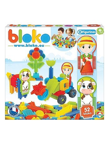 Coffret 50 Bloko avec 2 figurines La Ferme - Bloko - Kiabi