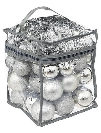 Coffret 52 pièces de décoration pour sapin de Noël