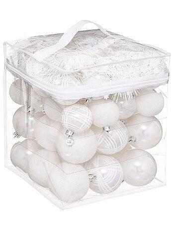 Coffret 52 pièces de décoration pour sapin de Noël