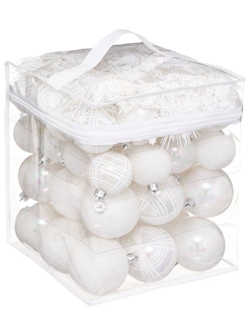 Coffret 52 pièces de décoration pour sapin de Noël - Kiabi Coffret 52 pièces de décoration pour sapin de Noël - Kiabi