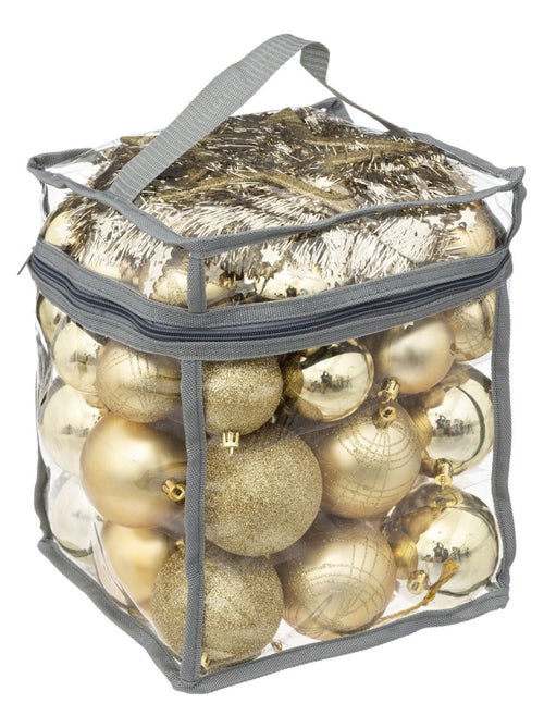 Coffret 52 pièces de décoration pour sapin de Noël - Kiabi Coffret 52 pièces de décoration pour sapin de Noël - Kiabi