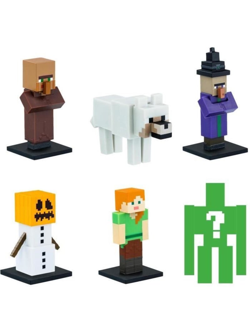 Coffret 6 petites figurines - bandai - minecraft - 1 figurine mystère Multicolore - Kiabi