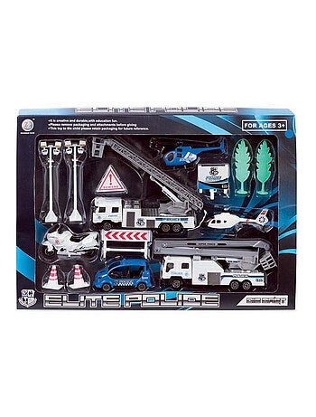 Coffret 6 Véhicules Police - Wdk Partner