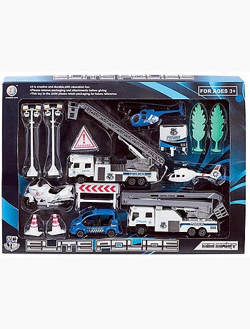 Coffret 6 Véhicules Police - Wdk Partner
