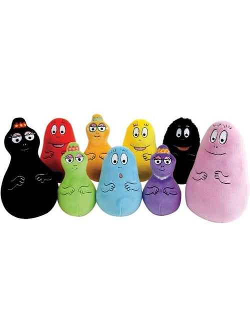 Coffret 9 Peluches Barbapapa +/- 15 cm - JEMINI - Inclut Barbapapa, Barbamama et leurs sept enfants. - Kiabi