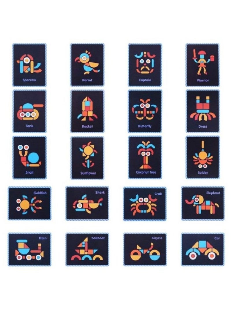 Coffret 92 formes magnétiques Orange - Kiabi