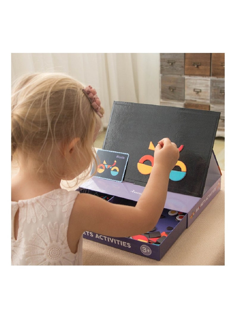 Coffret 92 formes magnétiques Orange - Kiabi