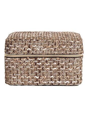 Coffret à bijoux Marrakech - Coffret à bijoux, mélange marron 11x11x6,5 cm