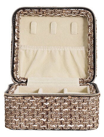 Coffret à bijoux Marrakech - Coffret à bijoux, mélange marron 11x11x6,5 cm