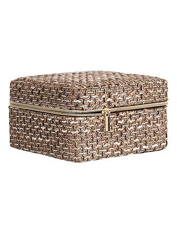 Coffret à bijoux Marrakech - Coffret à bijoux, mélange marron 11x11x6,5 cm