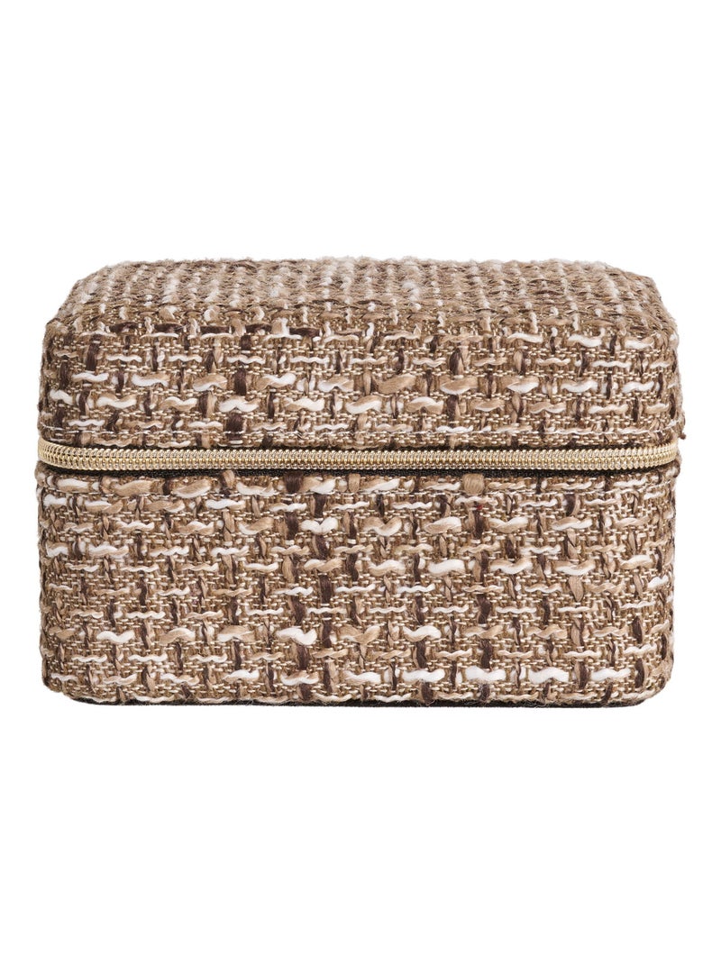 Coffret à bijoux Marrakech - Coffret à bijoux, mélange marron 11x11x6,5 cm Marron - Kiabi