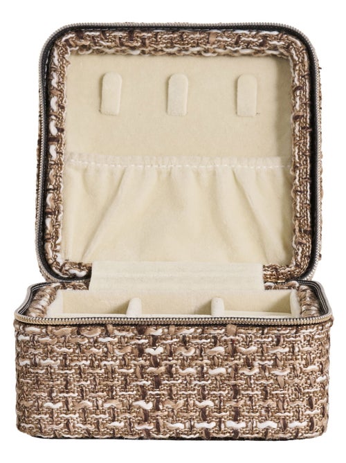 Coffret à bijoux Marrakech - Coffret à bijoux, mélange marron 11x11x6,5 cm - Kiabi