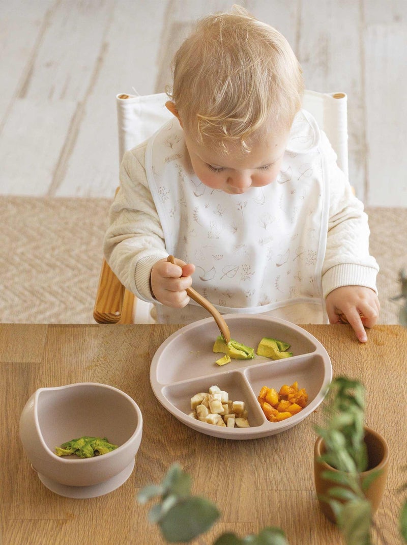 Coffret à Ventouse En Silicone Pour Bébé Marron caramel - Kiabi