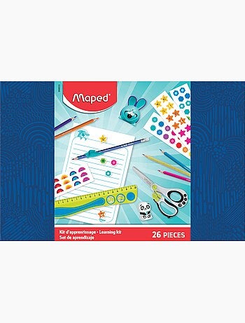 Coffret accessoires scolaires et écriture