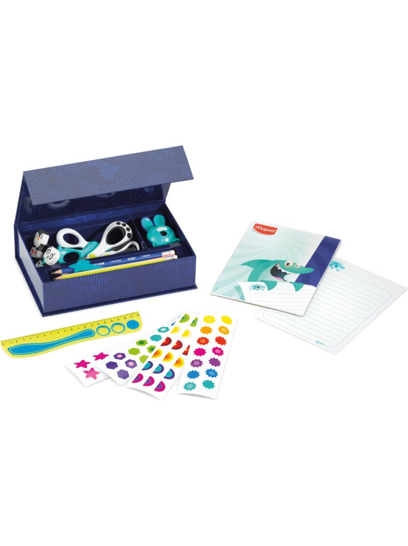 Coffret accessoires scolaires et écriture Multicolore - Kiabi