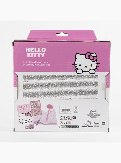 Coffret agenda - Hello Kitty - Stylo fuzzy, autocollants et papeterie - Kiabi