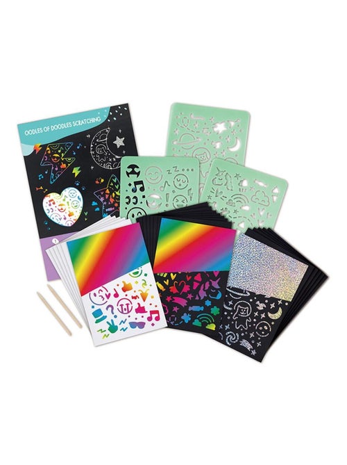 Coffret artistique tableaux à gratter - Kiabi