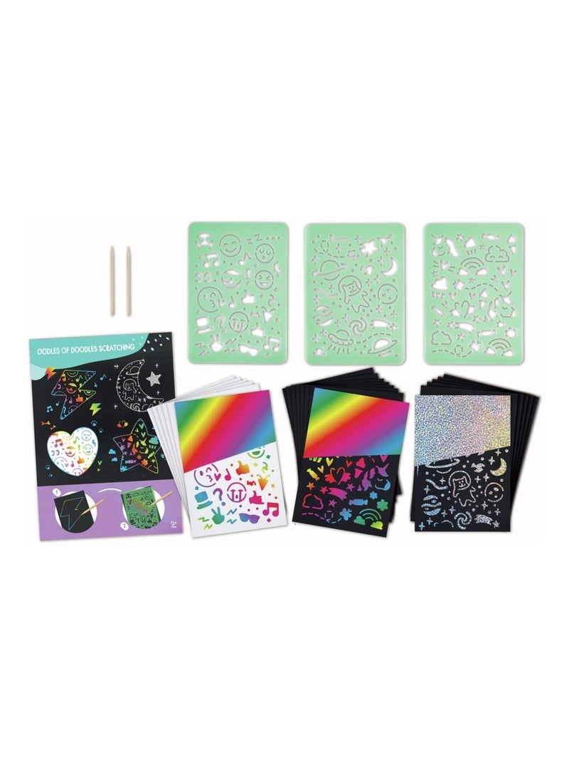 Coffret artistique tableaux à gratter Bleu - Kiabi