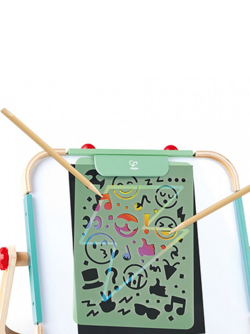 Coffret artistique tableaux à gratter Bleu - Kiabi