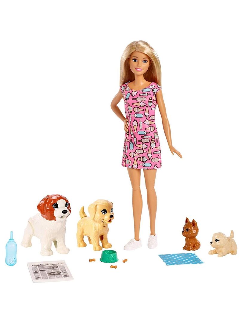 Coffret Barbie et ses Chiens - N/A - Kiabi - 27.49€