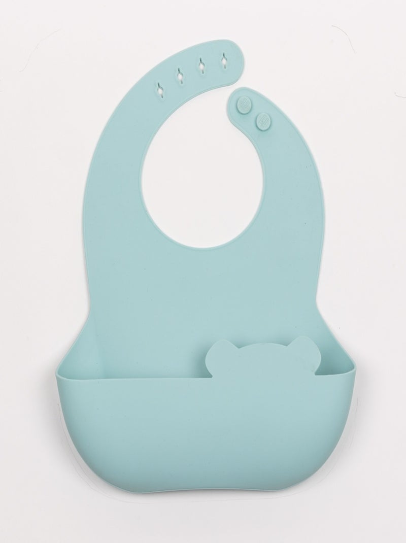 Coffret bavoirs 2 en 1 Bleu - Kiabi