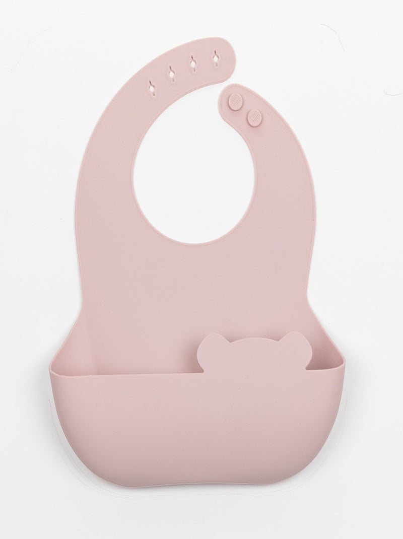 Coffret bavoirs 2 en 1 Rose - Kiabi