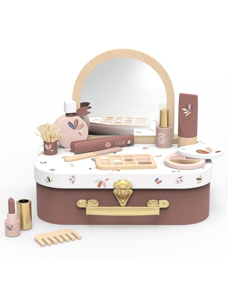 Coffret beauté en valise Rose - Kiabi