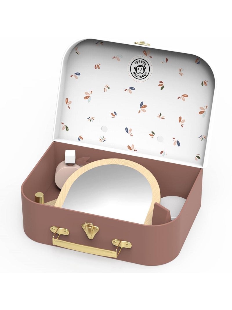 Coffret beauté en valise Rose - Kiabi
