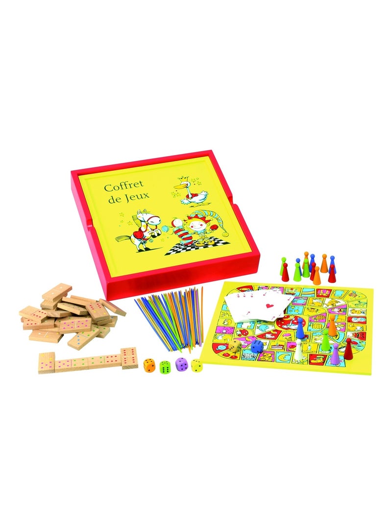 Coffret Bois 100 Jeux Acidule - Jeujura Multicolore - Kiabi