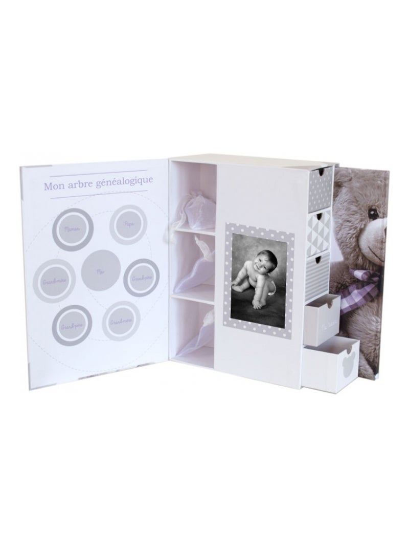 Coffret boîte à trésors Ourson Blanc - Kiabi