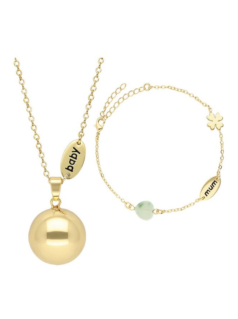 Coffret Bola de grossesse et bracelet Bola Jaune or - Kiabi