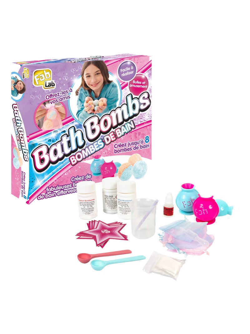 Coffret bombes de bain - créer tes bombes de bain personnalisées ! N/A - Kiabi