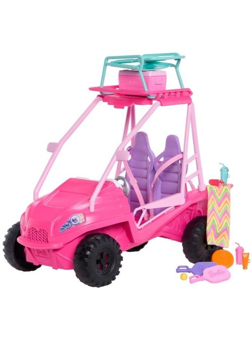 Coffret buggy détective - mattel - barbie - 4 poupées - accessoires plage - rose vif - Kiabi
