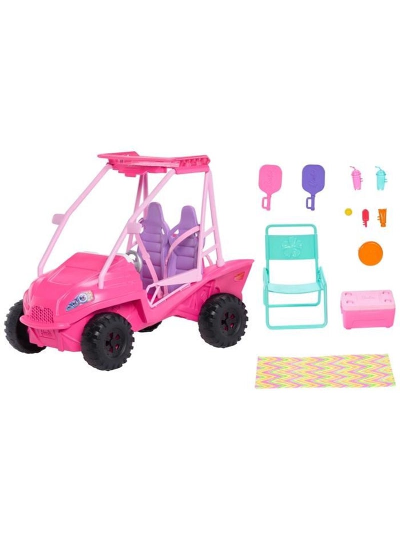 Coffret buggy détective - mattel - barbie - 4 poupées - accessoires plage - rose vif Rose - Kiabi
