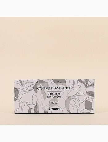 Coffret cadeau 3 bougies votives parfumées