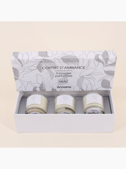 Coffret cadeau 3 bougies votives parfumées - Kiabi