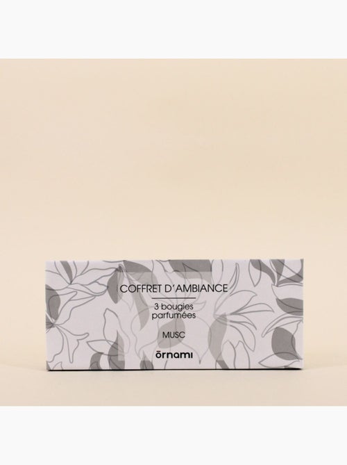 Coffret cadeau 3 bougies votives parfumées - Kiabi