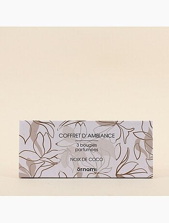 Coffret cadeau 3 bougies votives parfumées