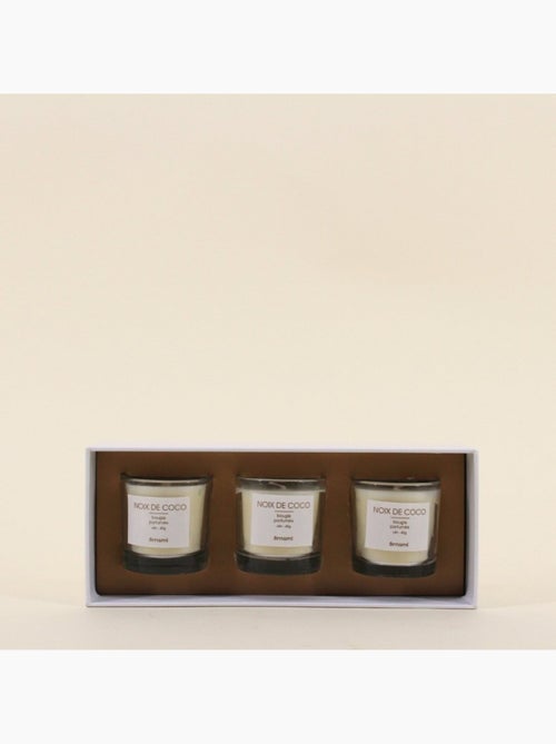 Coffret cadeau 3 bougies votives parfumées - Kiabi
