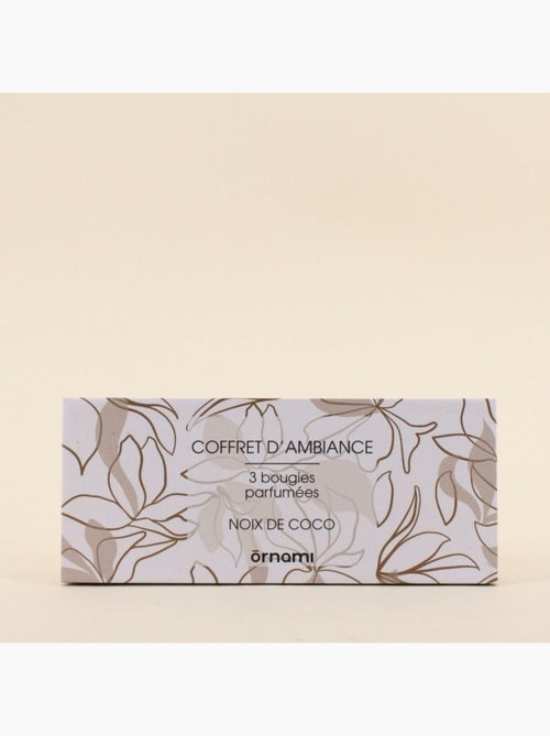 Coffret cadeau 3 bougies votives parfumées - Kiabi