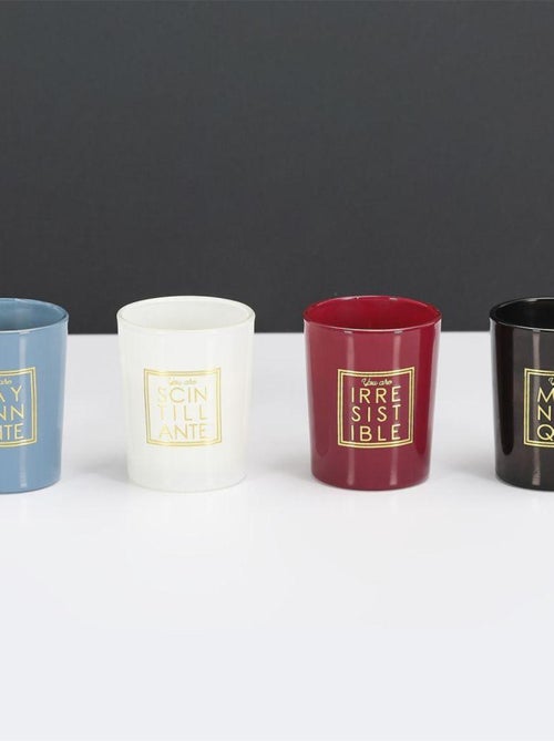 Coffret cadeau 4 bougies parfumées You Are - Kiabi