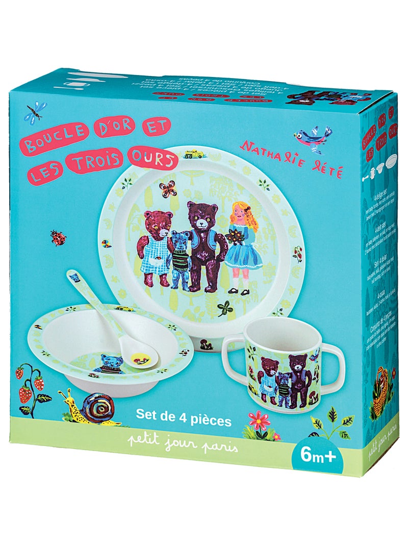 Coffret Cadeau 4 Pièces Boucle D'Or Beige/Vert - Kiabi