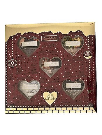 Coffret cadeau 5 galets à faire fondre heart and home