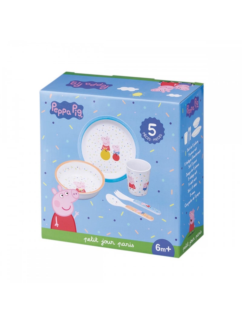 Coffret cadeau 5 pièces Peppa Pig Blanc - Kiabi