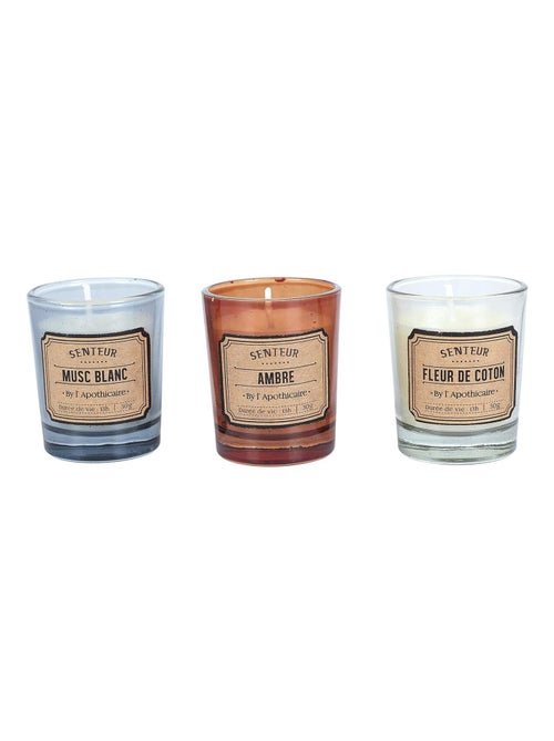 Coffret cadeau 6 bougies parfumées Apothicaire - Kiabi