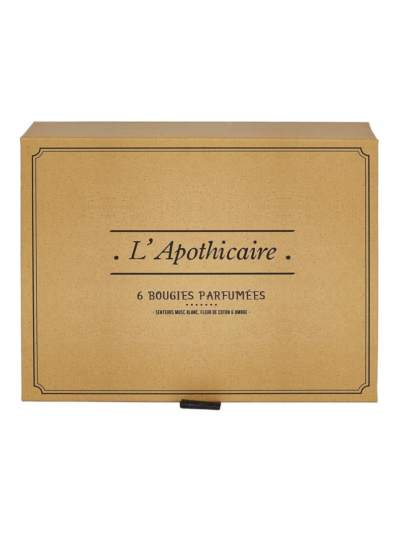 Coffret cadeau 6 bougies parfumées Apothicaire Multicolore - Kiabi