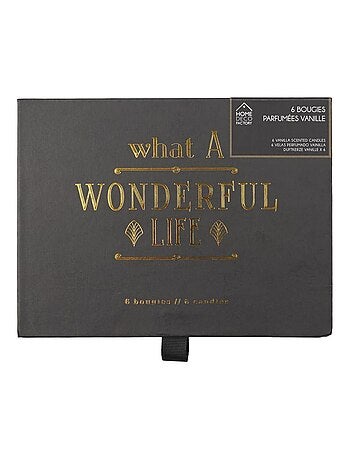 Coffret cadeau 6 bougies parfumées What a Wonderful Life