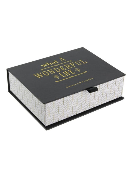 Coffret cadeau 6 bougies parfumées What a Wonderful Life - Kiabi