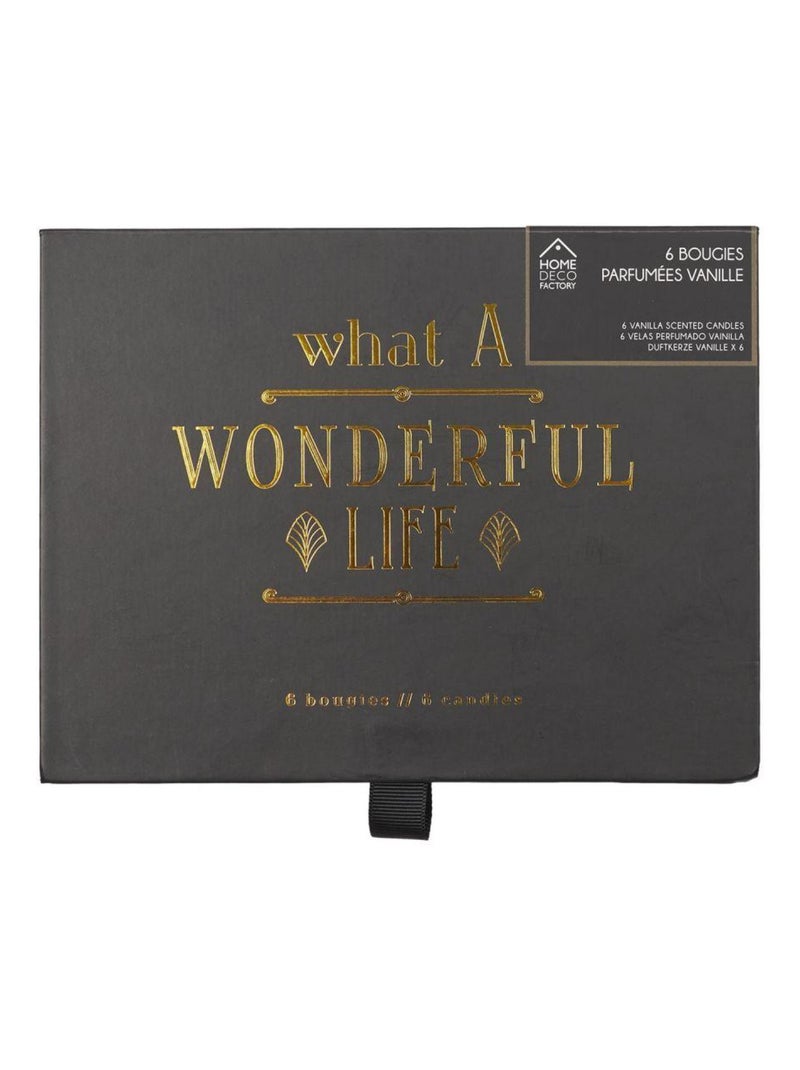 Coffret cadeau 6 bougies parfumées What a Wonderful Life Multicolore - Kiabi
